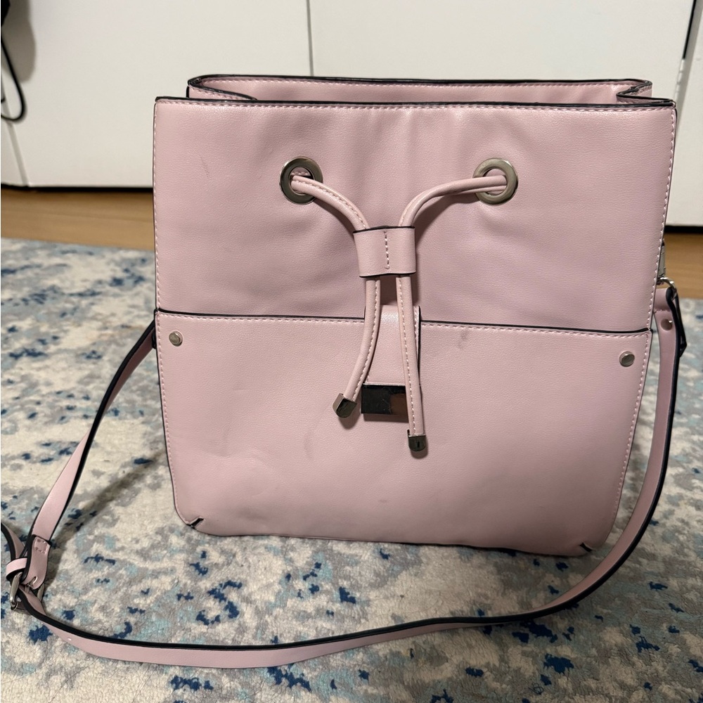 Pink Drawstring Women's Bag
